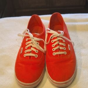 Vans Off the Wall Skate Shoes Neon Pink